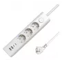 Microconnect 3-fach-USB-Schukosteckdosenleiste 1,5 m Weiß 3 AC-Steckdosen 230 V