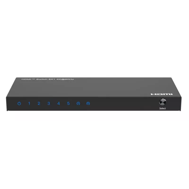 Videoswitch MicroConnect MC-HDMISWITCH0501-4K 4K 60Hz Metall Schwarz