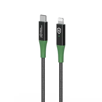 Microconnect MC-SMART USB C-L-2 Lightning-Kabel 2 m Schwarz, Grün