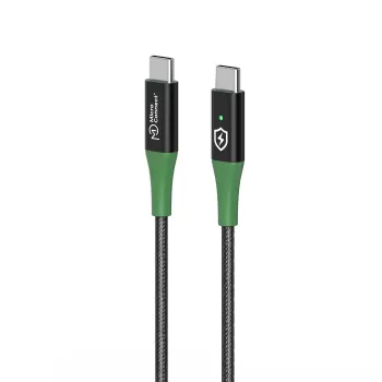 Microconnect MC-SMART USB-C-C-01 USB-Kabel USB 2.0 1 m USB C Schwarz, Grün