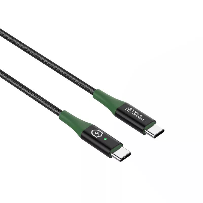 Microconnect MC-SMART USB-C-C-01 USB-Kabel USB 2.0 1 m USB C Schwarz, Grün