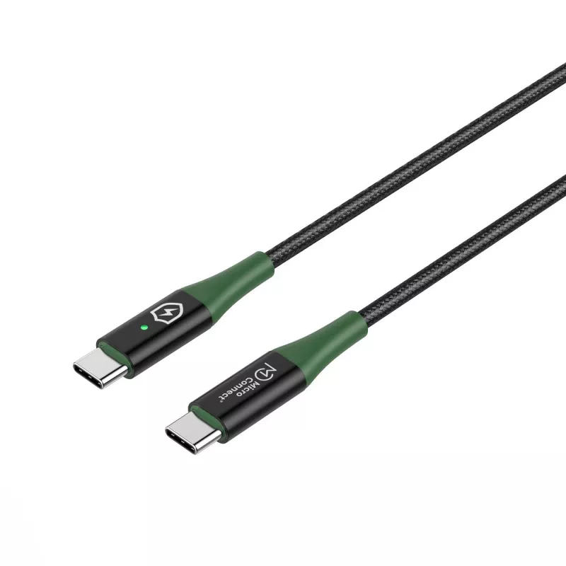 Microconnect MC-SMART USB-C-C-02 USB-Kabel USB 2.0 2 m USB C Schwarz, Grün