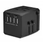 Microconnect MC-TRAVELADAPTER1 elektrischer Netzstecker Schwarz 138 g