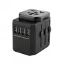 Microconnect MC-TRAVELADAPTER2 elektrischer Stecker Schwarz