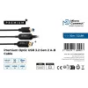 Microconnect MC-USB3.0AB10OP USB-Kabel USB 3.2 Gen 2 (3.1 Gen 2) 10 m USB A USB B Schwarz