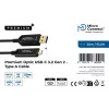 Microconnect MC-USB3.2CA20OP USB-Kabel USB 3.2 Gen 2 (3.1 Gen 2) 20 m USB A USB C Schwarz