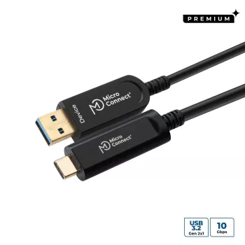 Microconnect MC-USB3.2CA5OP USB-Kabel USB 3.2 Gen 2 (3.1 Gen 2) 5 m USB A USB C Schwarz