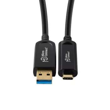 Microconnect MC-USB3.2CA5OP USB-Kabel USB 3.2 Gen 2 (3.1 Gen 2) 5 m USB A USB C Schwarz