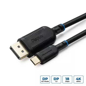 Microconnect MC-USBCDP3 Videokabel-Adapter 3 m USB Type-C DisplayPort Schwarz