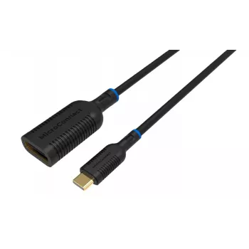 Videokabel-Adapter Microconnect MC-USBCDP-A 0,2 m USB Type-C auf DisplayPort Schwarz