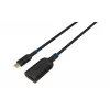 Videokabel-Adapter Microconnect MC-USBCDP-A 0,2 m USB Type-C auf DisplayPort Schwarz