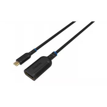 Videokabel-Adapter Microconnect MC-USBCDP-A 0,2 m USB Type-C auf DisplayPort Schwarz