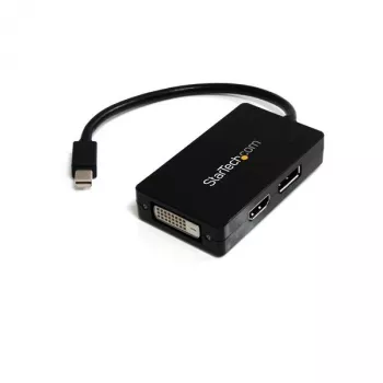 StarTech.com Travel A/V-Adapter: 3-in-1 Mini DisplayPort auf DisplayPort, DVI oder HDMI Konverter