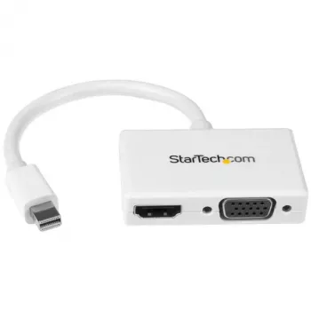 StarTech.com Reise-A/V-Adapter: 2-in-1 Mini DisplayPort auf HDMI oder VGA Konverter - Weiß