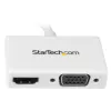 StarTech.com Reise-A/V-Adapter: 2-in-1 Mini DisplayPort auf HDMI oder VGA Konverter - Weiß