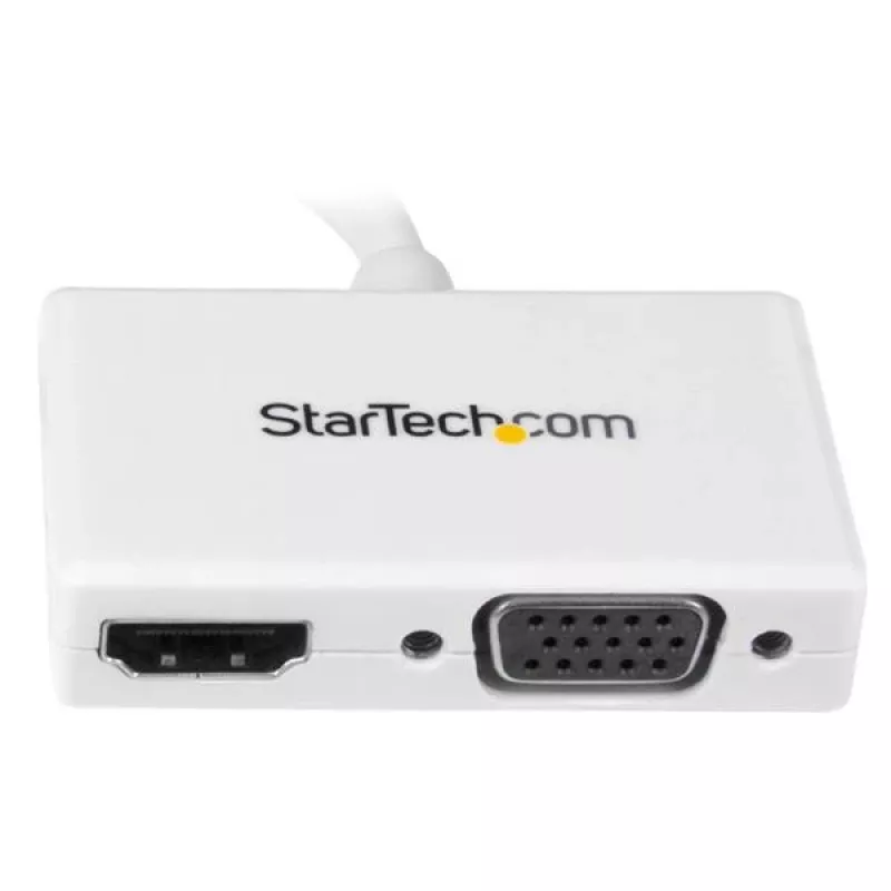 StarTech.com Reise-A/V-Adapter: 2-in-1 Mini DisplayPort auf HDMI oder VGA Konverter - Weiß