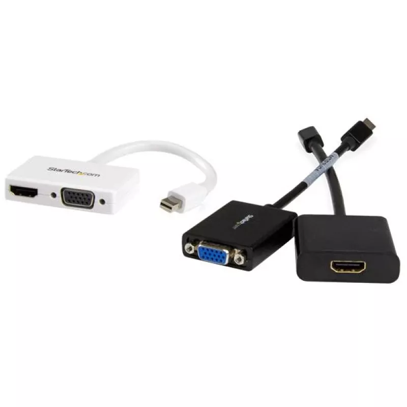 StarTech.com Reise-A/V-Adapter: 2-in-1 Mini DisplayPort auf HDMI oder VGA Konverter - Weiß