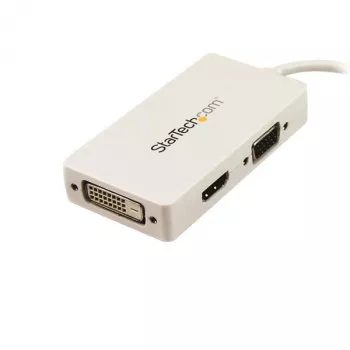 StarTech.com Travel A/V Adapter: 3-in-1 Mini DisplayPort auf VGA DVI oder HDMI Konverter - Weiß
