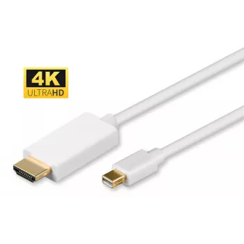 Microconnect MDPHDMI2-4K Videokabel-Adapter 2 m Mini DisplayPort HDMI Typ A (Standard) Weiß