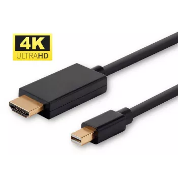 Microconnect MDPHDMI2B-4K Videokabel-Adapter 2 m Mini DisplayPort HDMI Typ A (Standard) Schwarz