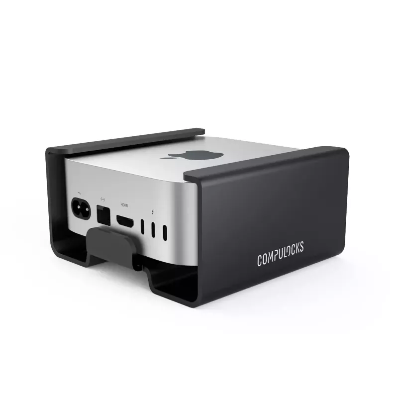 Compulocks Mac mini M4 2024 Secure Mount mit Schlosskopf Schwarz