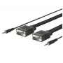 Microconnect MONGG3BMJ VGA-Kabel 3 m VGA (D-Sub) Schwarz