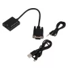 Microconnect MONGGHDMI Videokabel-Adapter 0,3 m HDMI Typ A (Standard) VGA (D-Sub) Schwarz