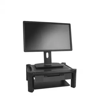 StarTech.com Monitorständer - Schublade - höhenverstellbar, freistehend, 10 kg, 33 cm (13 Zoll), 81,3 cm (32 Zoll), Höhenverstellung, Schwarz