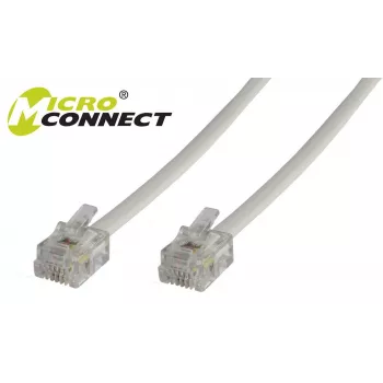 Telefonkabel Microconnect MPK102 RJ12 RJ12 2 m Weiß