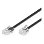 Telefonkabel Microconnect MPK456S RJ11 RJ45 6 m Schwarz
