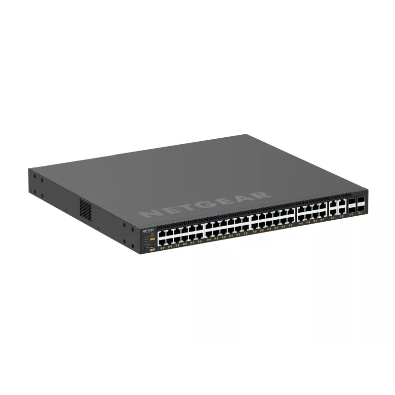 NETGEAR M4350-44M4X4V Managed L3 2.5G Ethernet (100/1000/2500) Power over Ethernet (PoE) 1U Schwarz