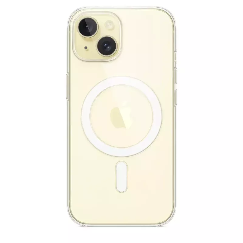 Schutzhülle für iPhone 15 von Apple, MagSafe, Transparent, PC, für 6,1 Zoll