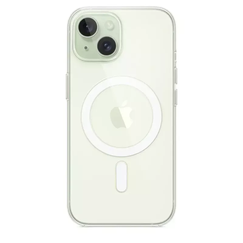 Schutzhülle für iPhone 15 von Apple, MagSafe, Transparent, PC, für 6,1 Zoll