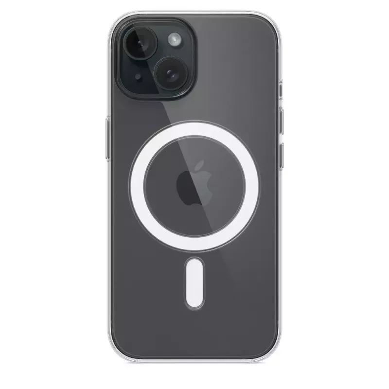 Schutzhülle für iPhone 15 von Apple, MagSafe, Transparent, PC, für 6,1 Zoll