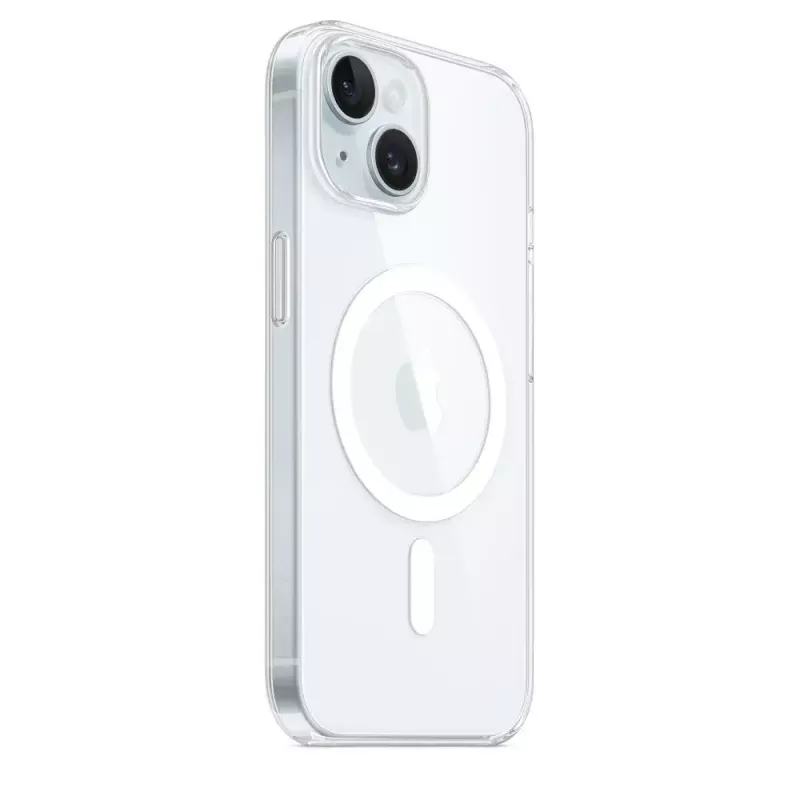 Schutzhülle für iPhone 15 von Apple, MagSafe, Transparent, PC, für 6,1 Zoll