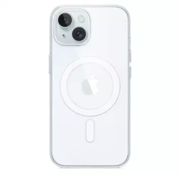 Schutzhülle für iPhone 15 von Apple, MagSafe, Transparent, PC, für 6,1 Zoll