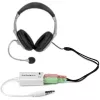 StarTech.com Weißer Headset-Adapter für Headsets mit separaten Kopfhörer-/Mikrofonsteckern – 3,5 mm 4-polig auf 2x 3-polig 3,5 mm M/F