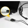 StarTech.com Weißer Headset-Adapter für Headsets mit separaten Kopfhörer-/Mikrofonsteckern – 3,5 mm 4-polig auf 2x 3-polig 3,5 mm M/F