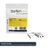 StarTech.com Weißer Headset-Adapter für Headsets mit separaten Kopfhörer-/Mikrofonsteckern – 3,5 mm 4-polig auf 2x 3-polig 3,5 mm M/F