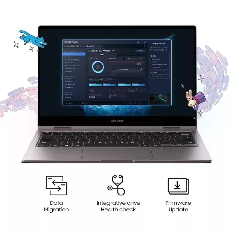 SSD-Laufwerk Samsung 990 EVO 2000 GB M.2 2280 NVMe MZ-V9E2T0BW