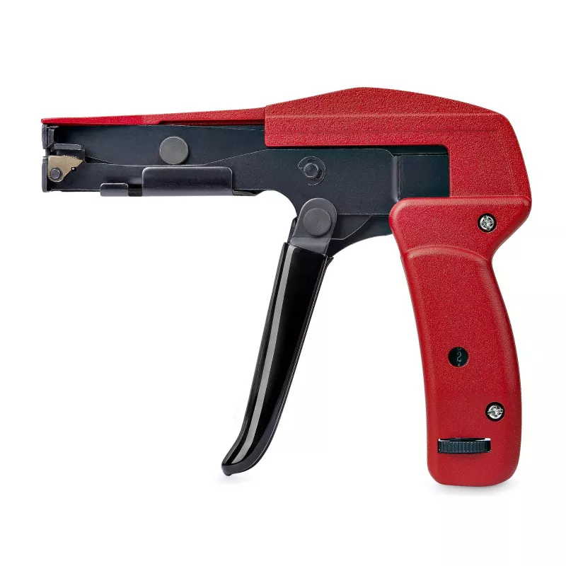 StarTech.com Nylon-Kabelbinderpistole, Kabelbinder-Installations- und Schneidwerkzeug, Kabelbinder-Spann-/Festziehwerkzeug, funktioniert mit Nylon-Kabelbindern 2,4 mm bis 4,8 mm, TAA-konform