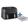 Heißluftfritteuse Philips 3000 Serie NA352/04 9L 2750W Doppelkorb