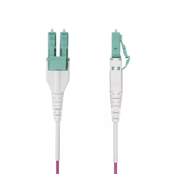 StarTech.com 1m (3ft) LC zu LC (UPC) OM4 Multimode Glasfaserkabel, Erika Violet, 50/125µm, 40G/100G, LOMMF/VCSEL, Uniboot Glasfaser-Jumperkabel, OFNR Riser-Rating