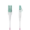 StarTech.com 7m (23ft) LC auf LC (UPC) OM4 Multimode Glasfaserkabel, Erika Violet, 50/125µm, 40G/100G, LOMMF/VCSEL, Uniboot Glasfaser-Patchkabel, OFNR Riser-Rating