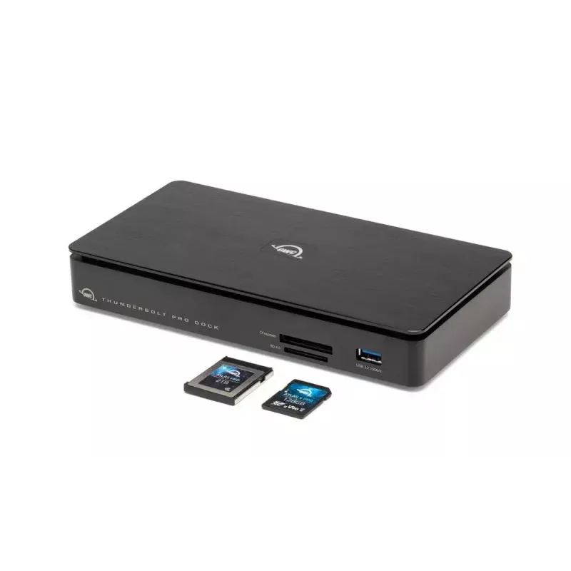 OWC Thunderbolt Pro Dock Kabelgebunden Thunderbolt 3 Schwarz 85W Stromversorgung 40 Gbit/s