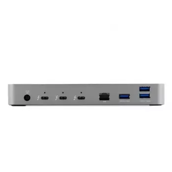 OWC Thunderbolt 4 Wired Dock Schwarz Grau 3,5 mm Ethernet 1000 Mbit/s
