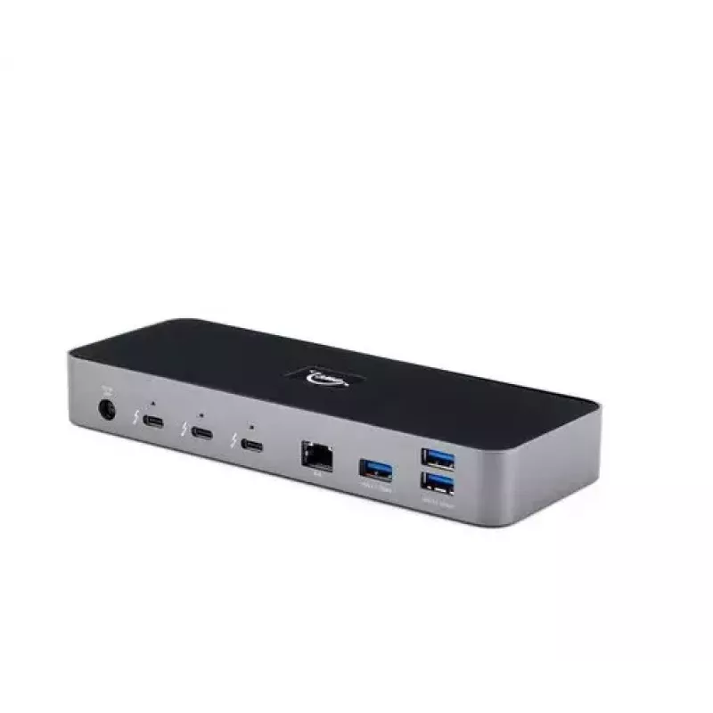 OWC Thunderbolt 4 Wired Dock Schwarz Grau 3,5 mm Ethernet 1000 Mbit/s