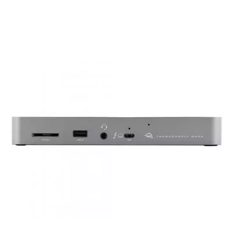 OWC Thunderbolt 4 Wired Dock Schwarz Grau 3,5 mm Ethernet 1000 Mbit/s