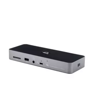 OWC Thunderbolt 4 Wired Dock Schwarz Grau 3,5 mm Ethernet 1000 Mbit/s