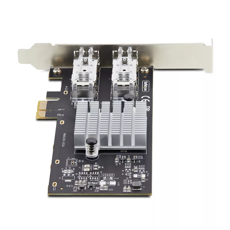 StarTech.com 2-Port GbE SFP Netzwerkkarte, PCIe 2.0 x1, Intel I350-AM2 2x 1GbE Controller, 1000BASE Kupfer/Glasfaser, Dual-Port Gigabit Ethernet NIC, Desktop/Server Backplanes - Windows und Linux kompatibel